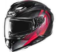Casco integrale da moto HJC F71 Catos MC1 nero-rosso L