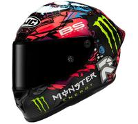 Casco integrale da moto HJC RPHA 1 V2 Carbon Funky Diablo MC8 nero-multicolore M