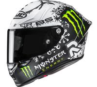 Casco integrale da moto HJC RPHA 1 V2 CARBON Snow Diablo MC10SF nero-bianco S