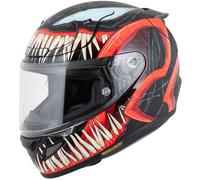 Casco integrale da moto HJC RPHA 12 Venom 3 Marvel, nero e rosso. M