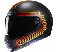Casco integrale da moto HJC V10 Foni MC1SF nero-rosso-arancione M