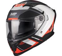 Casco integrale da moto MT Braker SV Inception B5 nero opaco-grigio-rosso M