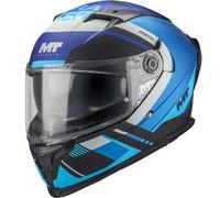 Casco integrale da moto MT Braker SV Inception B7 nero-blu-grigio XL