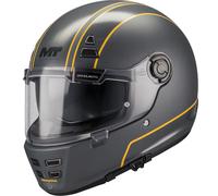 Casco integrale da moto MT Jarama SV Wild C2 nero lucido-opaco-giallo fluo M