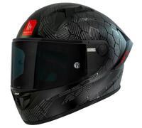 Casco integrale da moto MT KRE+ Carbon Solid A11 nero lucido XS