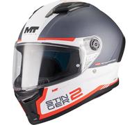 Casco integrale da moto MT Stinger 2 Core A5 blu-bianco-rosso opaco XL