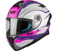 Casco integrale da moto MT Targo S Outside C8 viola-grigio-rosa opaco XS