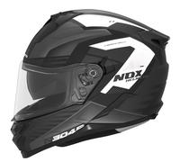 Casco integrale da moto NOX N304S CARVER nero opaco-bianco 2XL