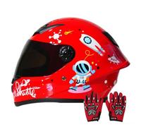 Casco Integrale Da Moto Per Bambini Estivi,3-12 Anni, Per Ragazzi E Ragazze, Omologato DOT,Casco Da Moto Retrò,Casco Jet Da Go-Kart, Cruiser, Ciclomotore,Caschi Da Bici Da Strada 23,S/(47~58cm)