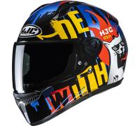 Casco integrale da moto per bambini HJC C10 Fop MC23 nero-blu-rosso M