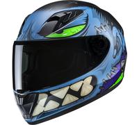 Casco integrale da moto per bambini HJC Y10 Frank MC1SF blu-nero M