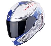 Casco integrale da moto Scorpion EXO-491 RUN bianco-blu Saldi XS
