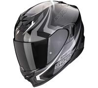 Casco integrale da moto Scorpion EXO-520 EVO AIR TERRA nero-argento-bianco XS