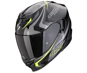 Casco integrale da moto Scorpion EXO-520 EVO AIR TERRA nero-argento-giallo fluo Saldi 2XL