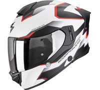 Casco integrale da moto Scorpion EXO-530 Air Clip bianco opaco-nero-rosso XS