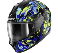 Casco Integrale Shark Ridill 2 Beast Nero Blu Verde XL