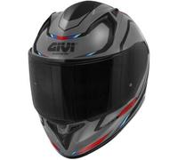 Casco Integrale Givi 50.8 MACH1 Grigio opaco / Nero / Rosso Taglia:XL