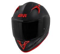 CASCO INTEGRALE GIVI 50.9 SPORT ATOMIC BASIC NERO/ARGENTO/ROSSO Xxl