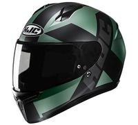 Casco Integrale HJC C 10 C10 TEZ MC4SF Nero Verde Opaco Taglia M