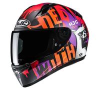 HJC Casco integrale C10 FOP MC7SF per bambini nero-arancione-viola Taglia XS