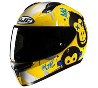 HJC Casco integrale C10 GETI MC3SF per bambini Nero/Giallo Taglia S