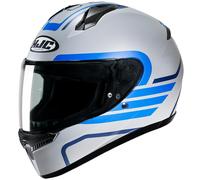 Casco Integrale HJC C10 LITO MC2SF Bianco / Azzurro Taglia S