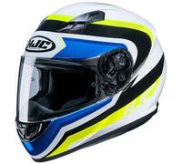 Casco Integrale HJC CS-15 Rako MC24 Bianco Blu Nero Giallo Lucido Taglia L