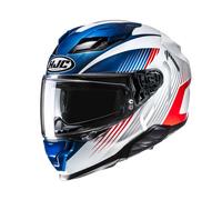 Casco Integrale HJC F71 Catos MC21 Bianco Blu Rosso In Fibra