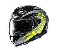 Casco Integrale HJC F71 Catos MC3H Nero Grigio Giallo In Fibra
