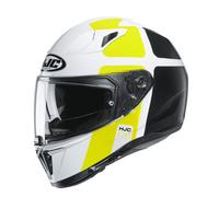 Casco integrale HJC i70 PRIKA MC4H Bianco Verde Nero XXL