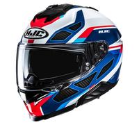 HJC i71 Zest Casco, nero-carbone-rosso-blu, taglia XL per maschi