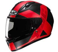HJC C10 Tez Casco, nero-rosso, taglia S per maschi