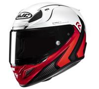 HJC RPHA 12 Kos Casco, bianco-rosso, taglia XL per maschi