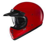 HJC V60 Solid Deep Casco, rosso, taglia L