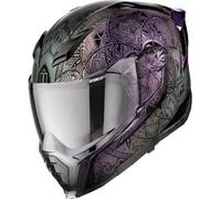 Casco Integrale Icon Ultraflite Opal Mandala Nero Viola Argento L