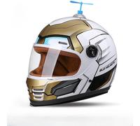 Casco Integrale IRONMAN Bimbo con Visiera per Bici Scooter e MTB Certificato DOT