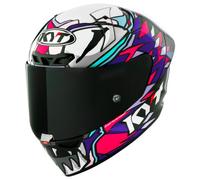 KYT KX-1 Race GP Bastianini Replica 2023 Casco, bianco-rosa, taglia XL per maschi