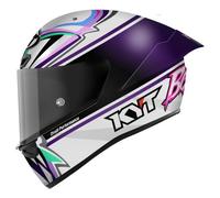 KYT KX-1 Race GP Bastianini Replica 2024 Casco, bianco/viola, Taglia L (59/60)