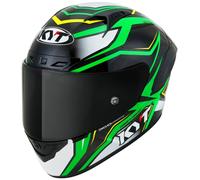 Casco Integrale KYT NZ RACE Carbon Stride Green Fluo/White Taglia:XS