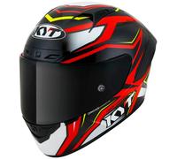 KYT Helmet Casco Integrale NZ RACE Carbon Stride Rosso/Bianco Taglia XL