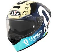 KYT R2R MAX Foggia Mugello 2022 Replica, casco integrale XS male Nero/Bianco/Azzurro/Beige