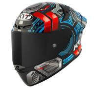 KYT TT-Revo Synchrotron, casco integrale XS male Nero/Blu/Grigio/Rosso