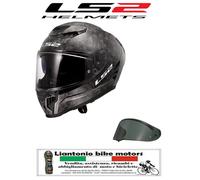 CASCO INTEGRALE LS2 DRAGON RACER FF807 NERO FORGIATO VISIERA FUME+PINLOK OMAGGIO