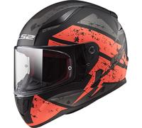 Casco integrale LS2 FF353 RAPID DEADBOLT Nero opaco Arancio XL