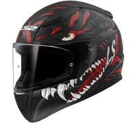 Casco Integrale Ls2 FF353 Rapid II Kaiju Nero Rosso Bianco Opaco M