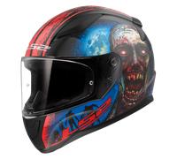 §Casco Integrale LS2 FF353 Rapid II Zombie Nero-Rosso§