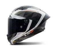 LS2 FF805 Thunder GP Aero Raute, casco integrale M male Nero/Bianco/Grigio