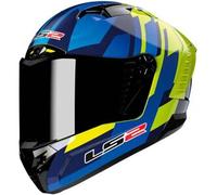 Casco Integrale Ls2 FF805 Thunder Carbon Gas Blu H-V Giallo L