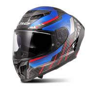 LS2, Casco Moto Integrale DRAGON TRAX Blue Red, M