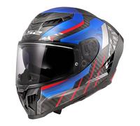 LS2, Casco Moto Integrale DRAGON TRAX Blue Red, M
